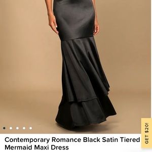 black mermaid dress from lulus